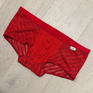 Candyman Red Mesh Boxer Briefs